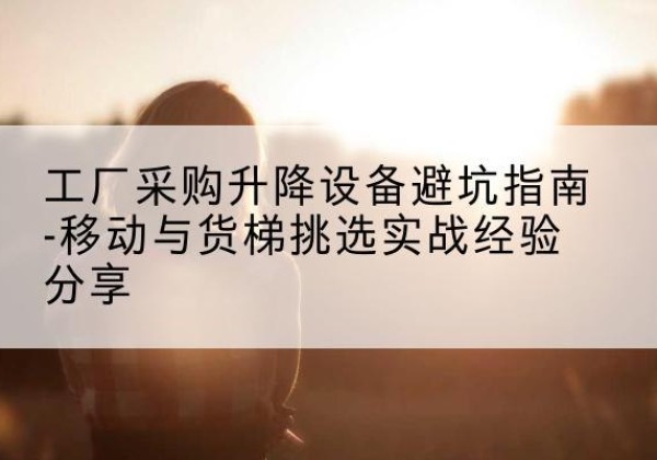 平远移动式升降机怎么选-工厂采购升降设备避坑指南-移动与货梯挑选实战经验分享